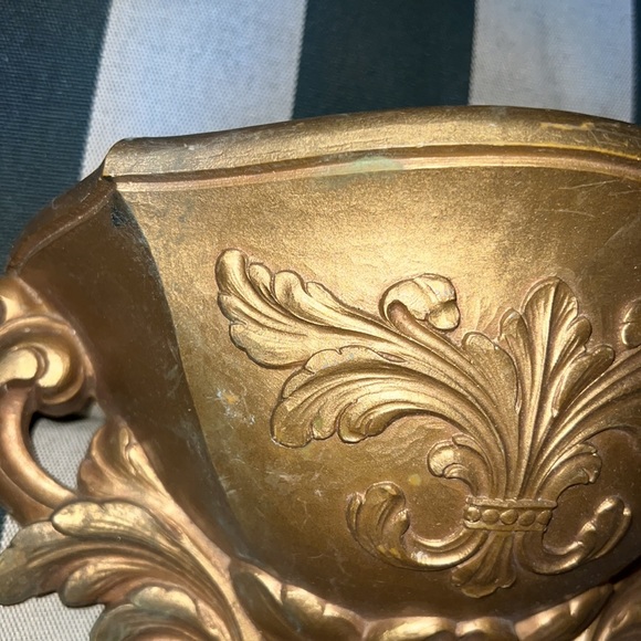 Two MCM Hollywood Regency HOMCO Wall Pockets - Picture 2 of 8